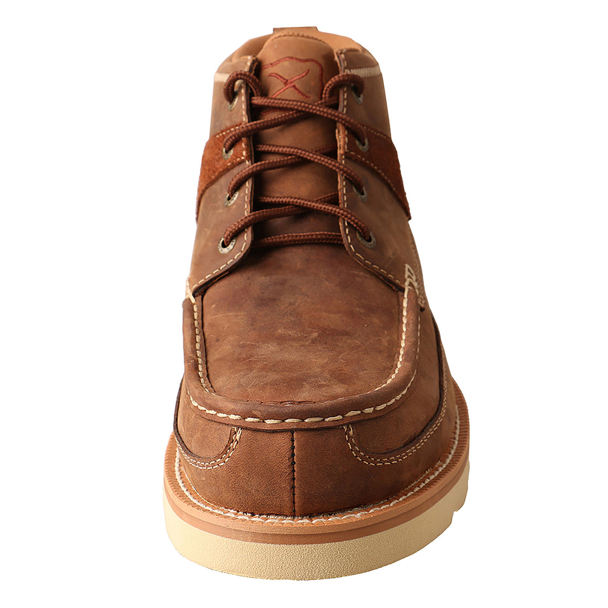 Twisted X Men's 4" Wedge Sole Boot in Oiled Saddle