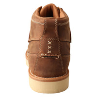 Twisted X Men's 4" Wedge Sole Boot in Oiled Saddle