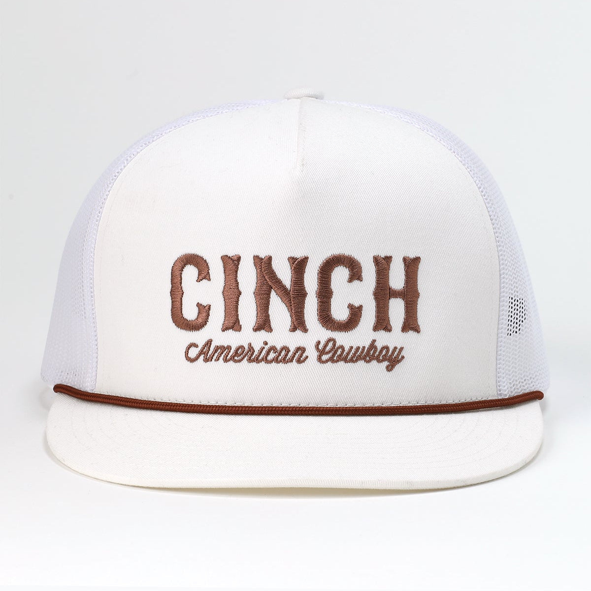 Cinch Men's American Cowboy Trucker Cap in White