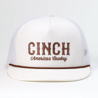 Cinch Men's American Cowboy Trucker Cap in White