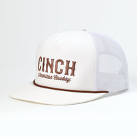 Cinch Men's American Cowboy Trucker Cap in White