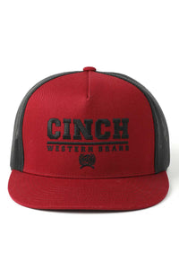 Cinch Men's Western Brand Trucker Cap in Mulberry