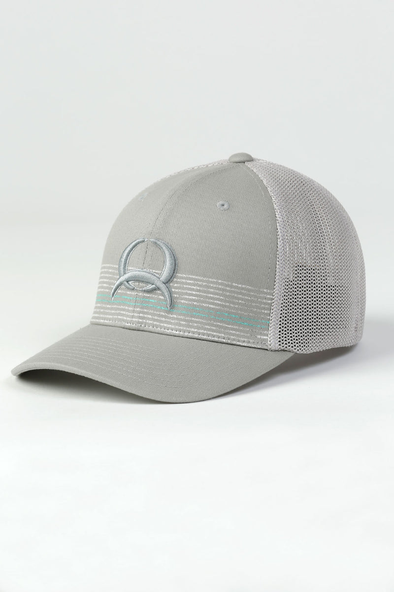 Cinch 3D Embroidered Logo Flexfit Ball Cap in Grey