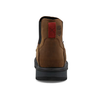 Twisted X Men's 6" Safety Toe Chelsea Boot in Brown & Black