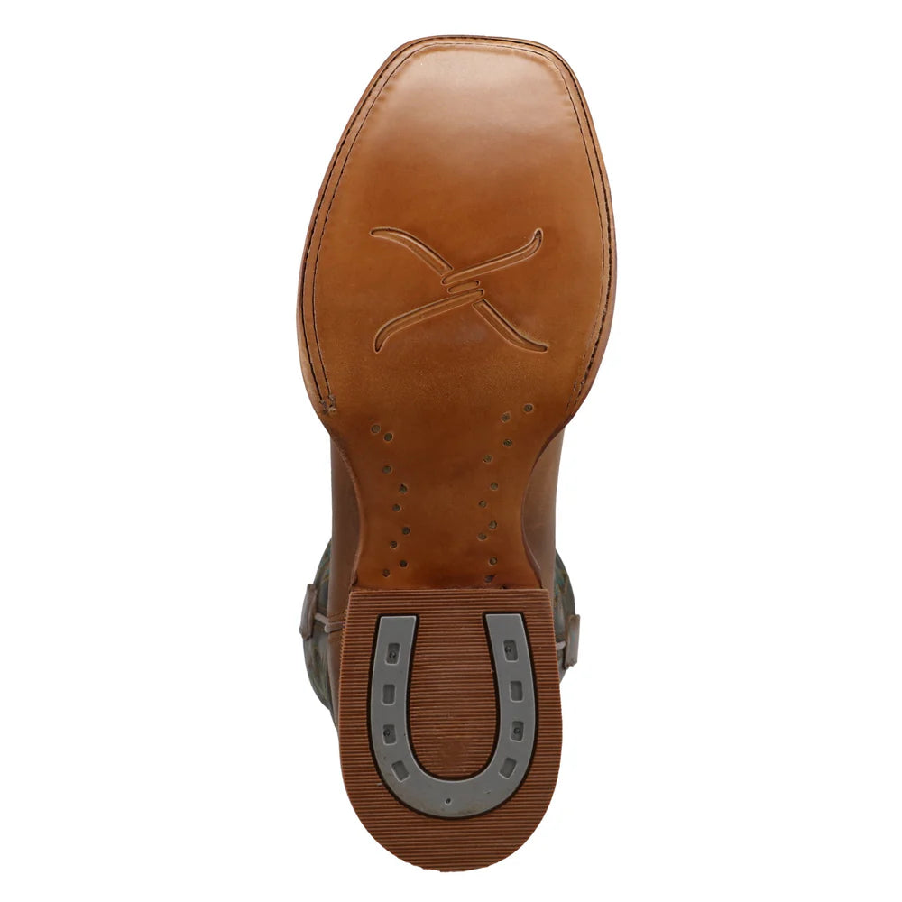 Twisted X Men’s 12" Rancher Boot in Tobacco in Saddle & Umber