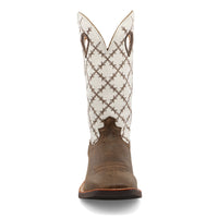 Twisted X Men's 14" Ruff Stock Boot in Bomber & White