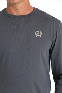 Cinch Men's American Denim Co. Long Sleeve T-Shirt in Blue