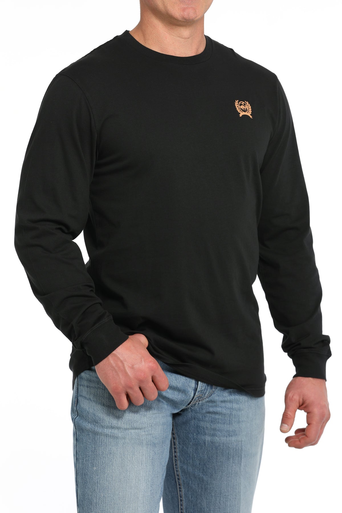 Cinch Men's "Shootin' From The Hip" L/S Graphic Logo T-Shirt in Black