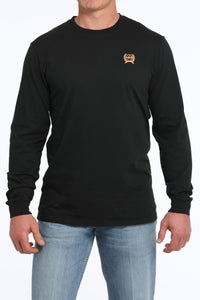 Cinch Men's "Shootin' From The Hip" L/S Graphic Logo T-Shirt in Black