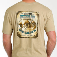 Cinch Men's Watering Hole Graphic Logo T-Shirt in Cream