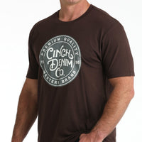 Cinch Men's Logo Graphic T-Shirt in Brown