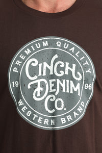 Cinch Men's Logo Graphic T-Shirt in Brown