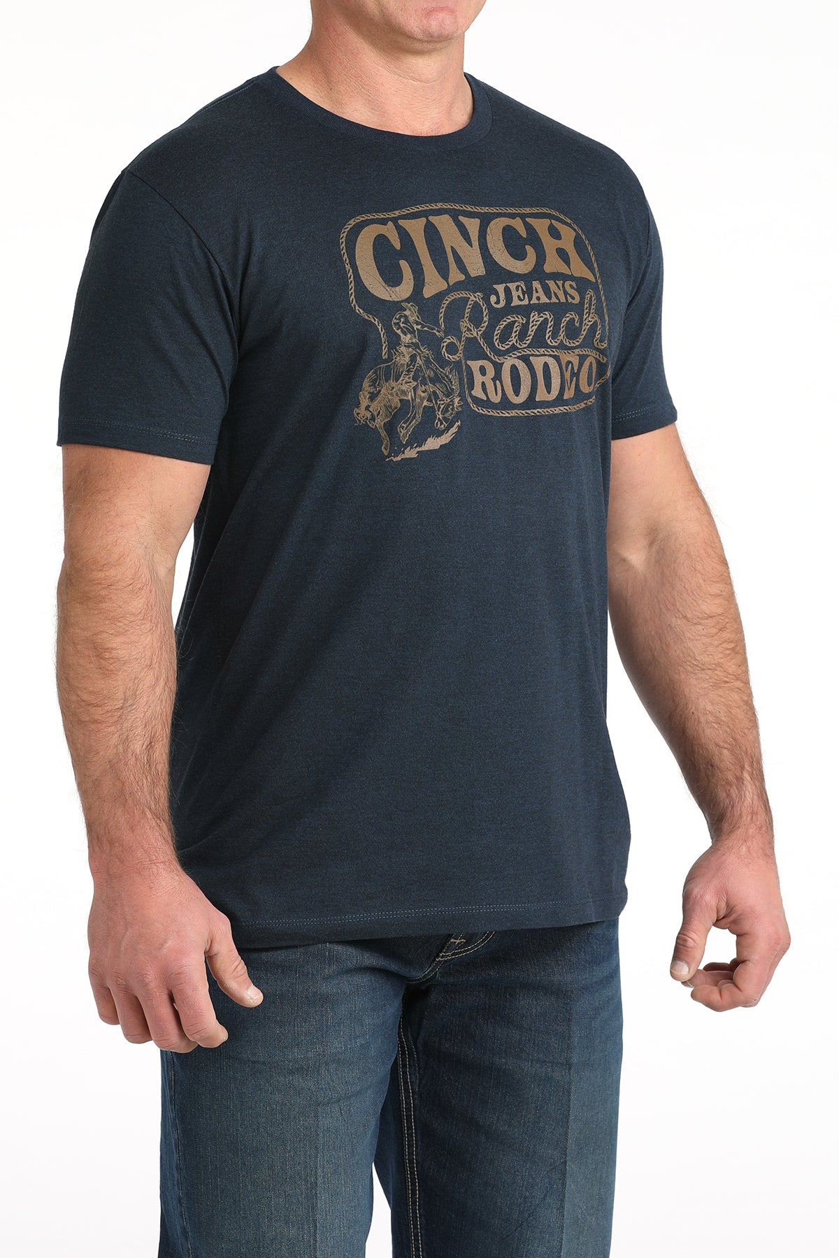 Cinch Men's Rope Logo Graphic T-Shirt in Navy