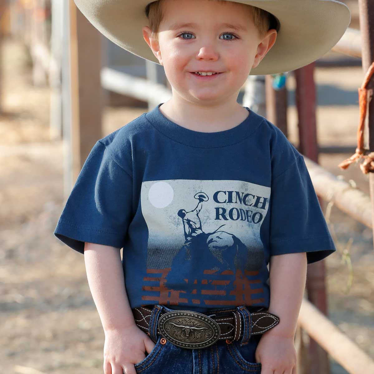 Cinch Toddler Boy's Cinch Rodeo T-Shirt in Navy Blue