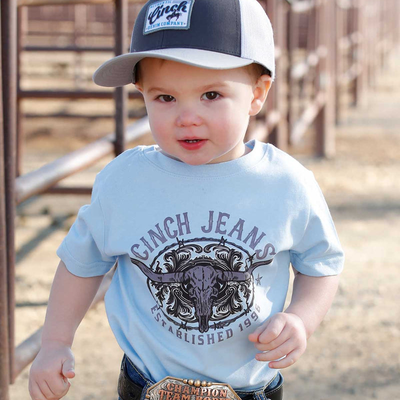 Cinch Baby & Toddler Boy's S/S Graphic Tee in Light Blue