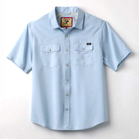 Cinch Men's Camp Shirt in Light Blue