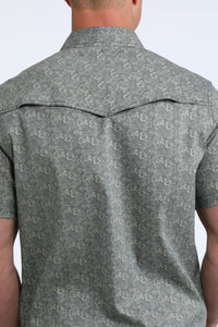 Cinch Men's S/S Camp Shirt in Muted Navy Floral