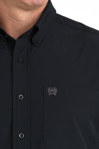 Cinch Men's L/S Classic Fit Arenaflex Button Up Western Shirt in Black