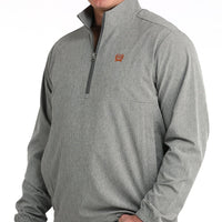 Cinch Men's Half Zip Windbreaker in Grey