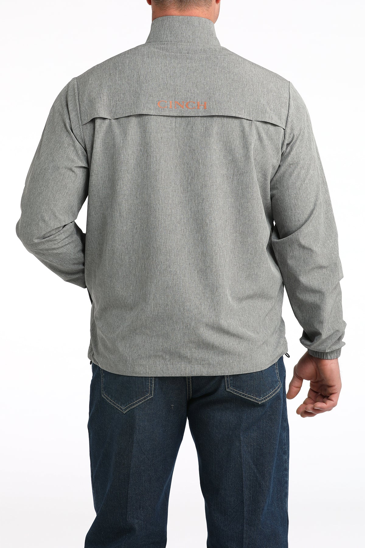 Cinch Men's Half Zip Windbreaker in Grey