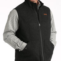 Cinch Men's Brushed Knit Bonded Vest in Black