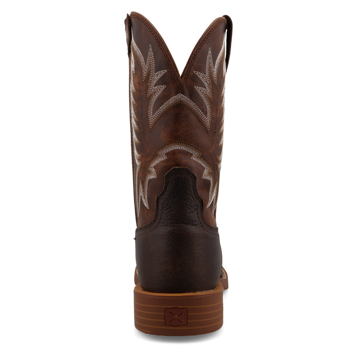 Twisted X Men's Tech X Side Zip Western Boot in Tobacco Brown & Adobe