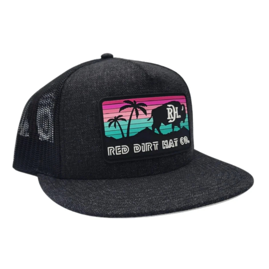 Red Dirt Hat Co. "Miami Vice" Hat in Black/Black