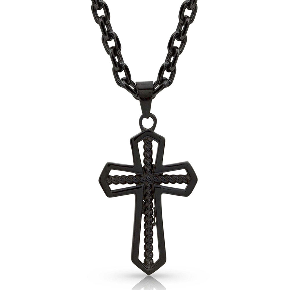 Montana Silversmiths Through The Darkest Night Cross Necklace