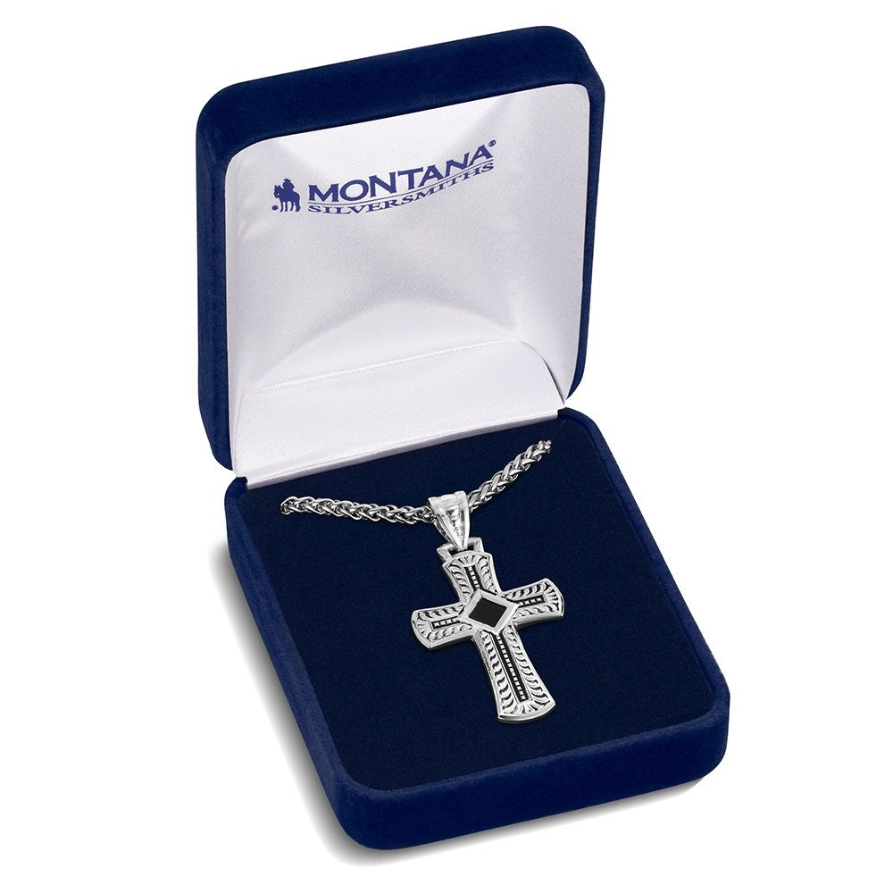 Montana Silversmiths Sundown Ridge Cross Necklace