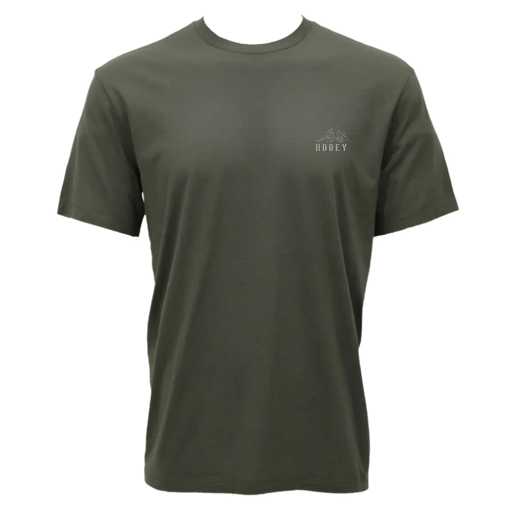 Hooey Men's Desert Dillo Graphic Tee in Surplus Green