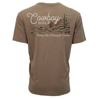 Hooey Men's Golf Landscape Graphic Tee in Shitake Brown