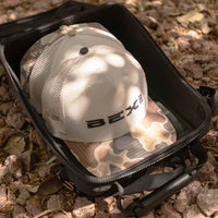 BEX Outrider True Trucker Hat in Bone/Mohave Camo