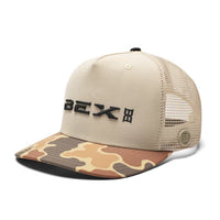 BEX Outrider True Trucker Hat in Bone/Mohave Camo