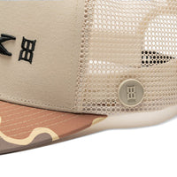 BEX Outrider True Trucker Hat in Bone/Mohave Camo