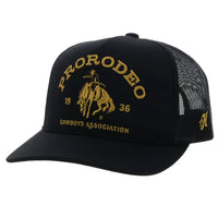 Hooey "PRCA" Rope Trucker Hat in Black