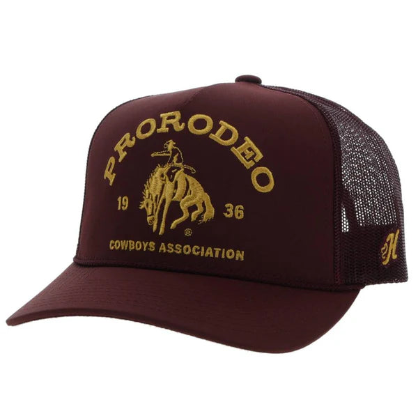 Hooey "PRCA" Rope Trucker Hat in Maroon