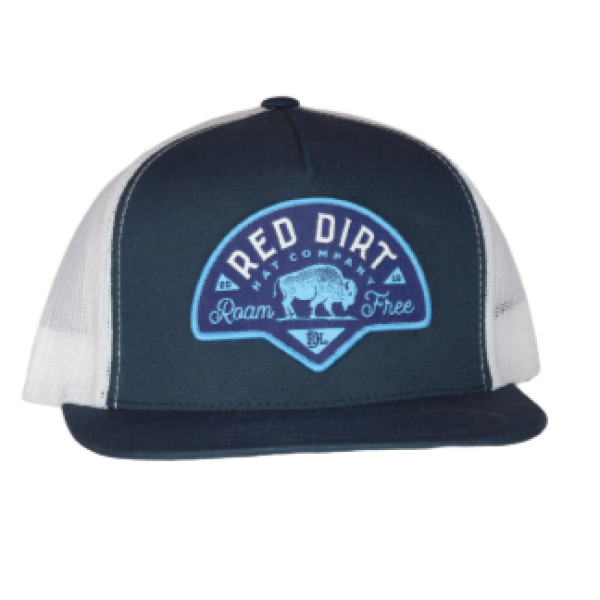 Red Dirt Hat Co. "Classic" Hat in Navy/White