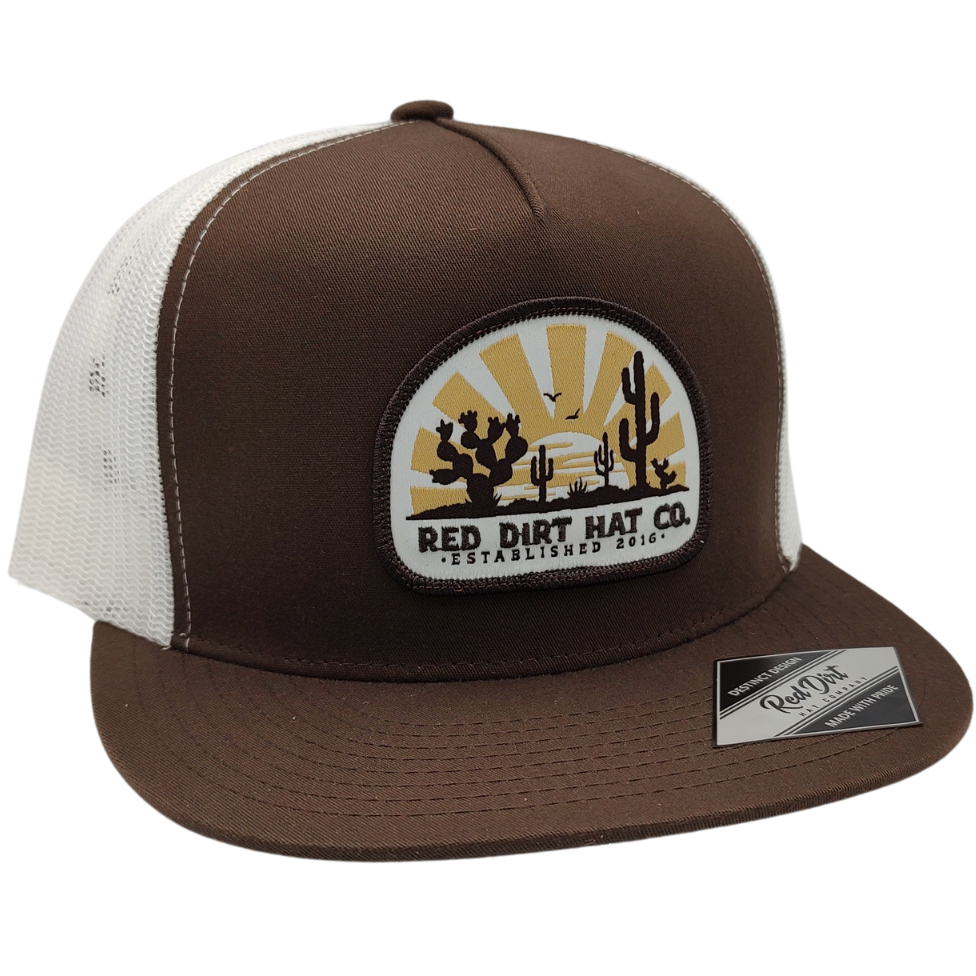 Red Dirt Hat Co. "Day Break" Hat in Brown/White