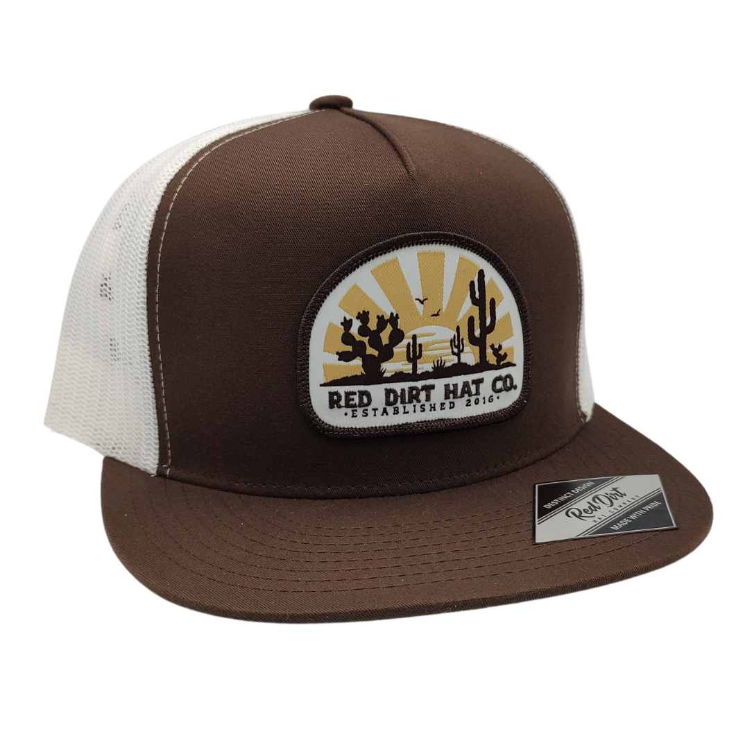 Red Dirt Hat Co. Youth "Day Break" Cap in Brown/White