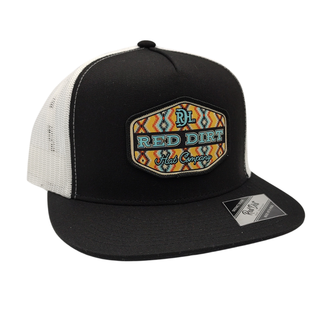 Red Dirt Hat Co. Youth "Free Rein" Cap in Black/White