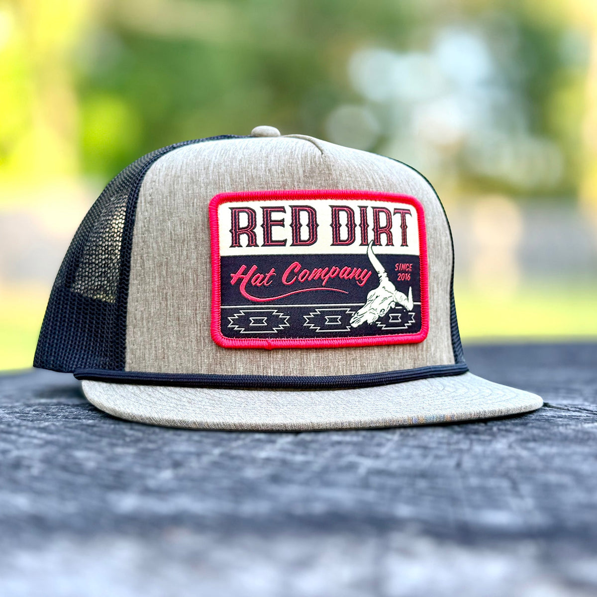 Red Dirt Hat Co. Bones Rope Hat in Khaki and Black