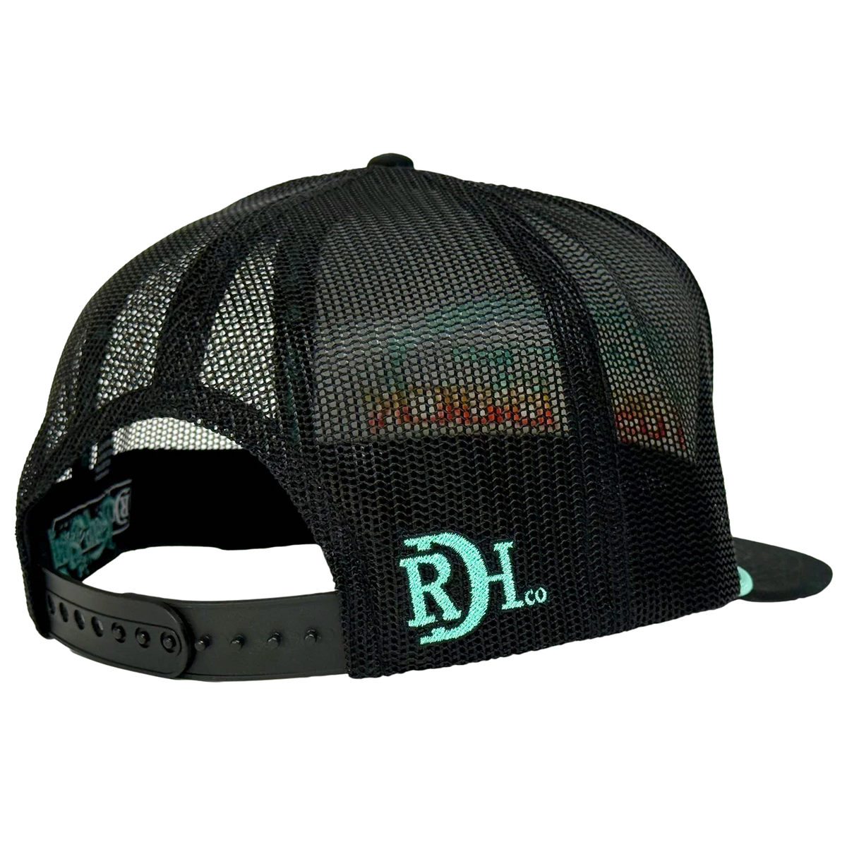 Fast Back Men's "Horizon" Embroidered Trucker Cap in Black