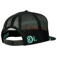 Fast Back Men's "Horizon" Embroidered Trucker Cap in Black