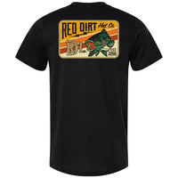 Red Dirt Hat Co. "Bass Lightning" Graphic T-Shirt in Black