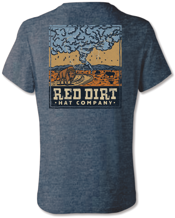 Red Dirt Hat Co. "Pecos" T-Shirt in Heather Slate