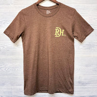 Red Dirt Hat Co. "Rutting Season" Graphic T-Shirt in Heather Brown