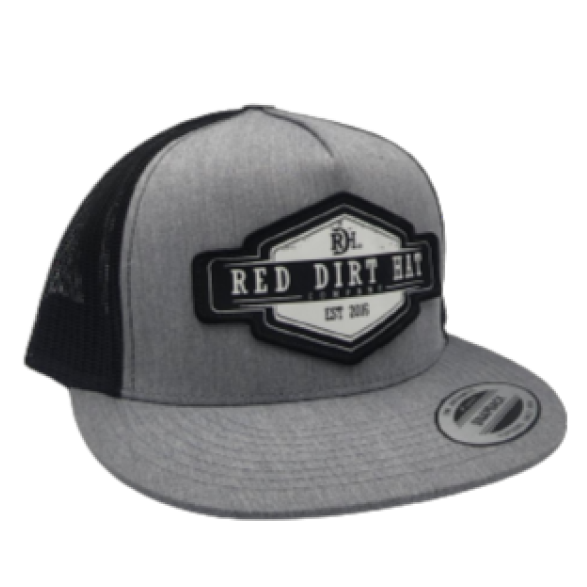 Red Dirt Hat Co. "Roughstock" Hat in Grey/Black