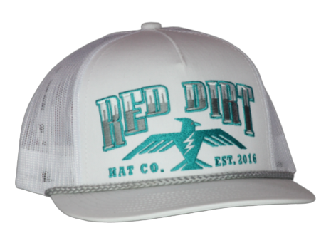 Red Dirt Hat Co. "Watch Me Fly" Rope Hat in White