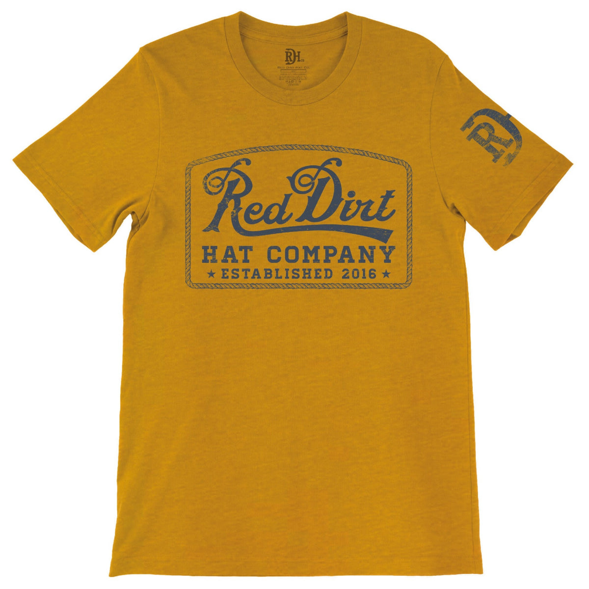 Red Dirt Hat Co. "Guitar" T-Shirt in Heather Gold