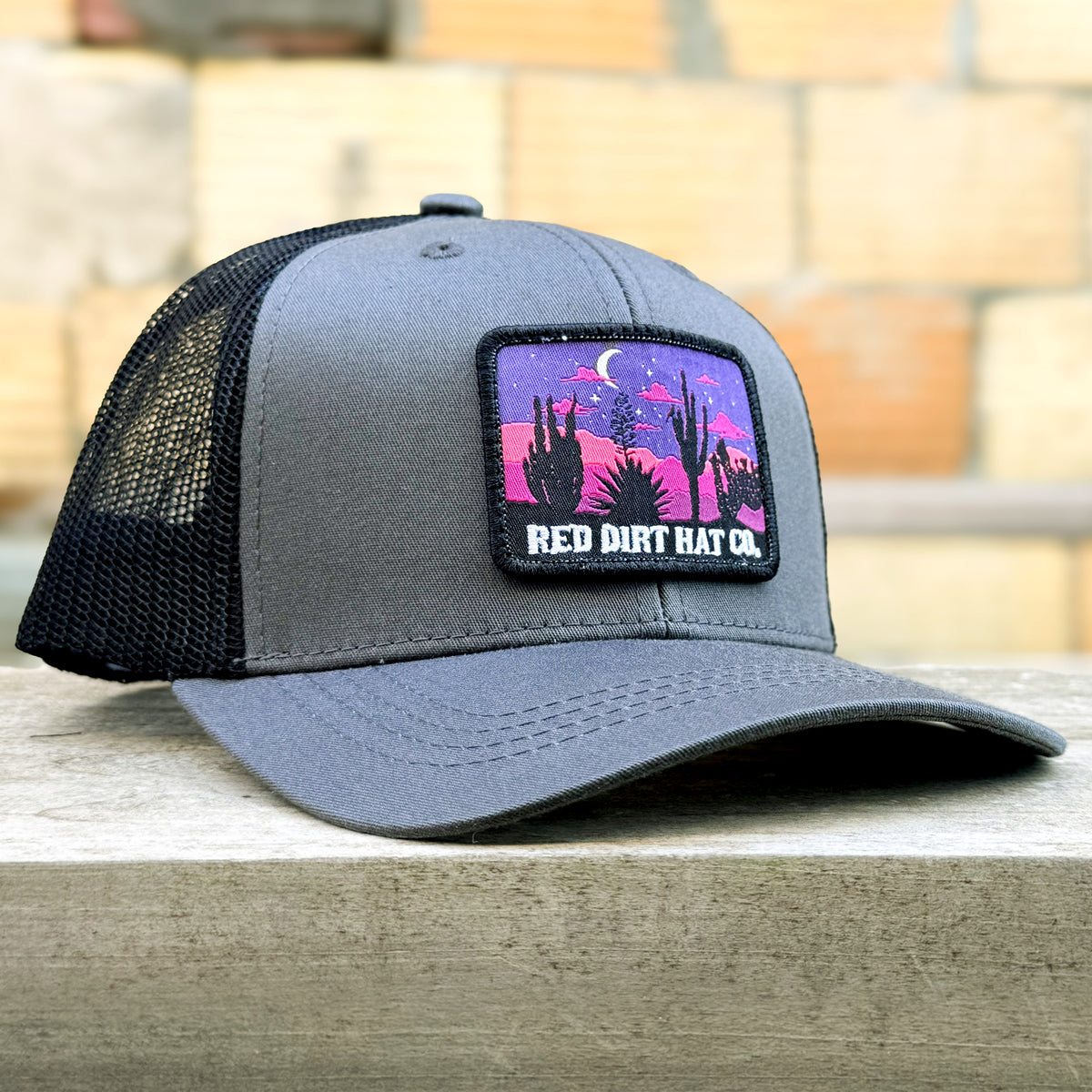 Red Dirt Hat Co. Youth Nightfall Hat in Charcoal/Black
